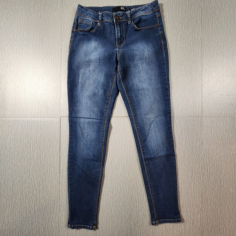 1822 Denim Adrianna Blue Medium Wash Stretch Skinny Slim Jeans Size 8